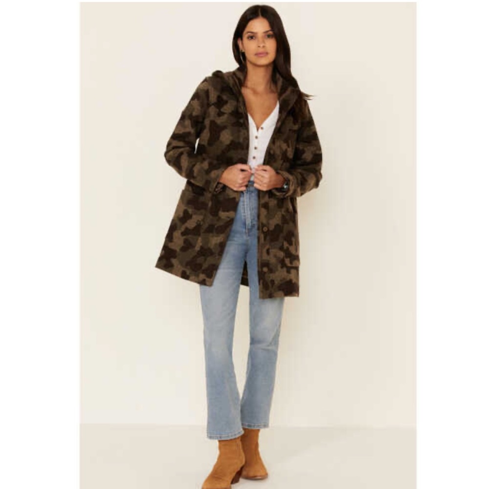 Pendleton Wool Camo Parka L
